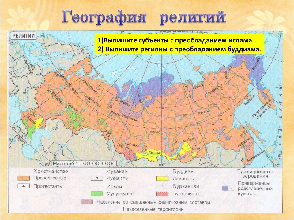 Население россии география 8 класс кратко. Религиозный состав населения России карта. Население России география 8 класс. Карта религий России. Религиозный состав населения России.