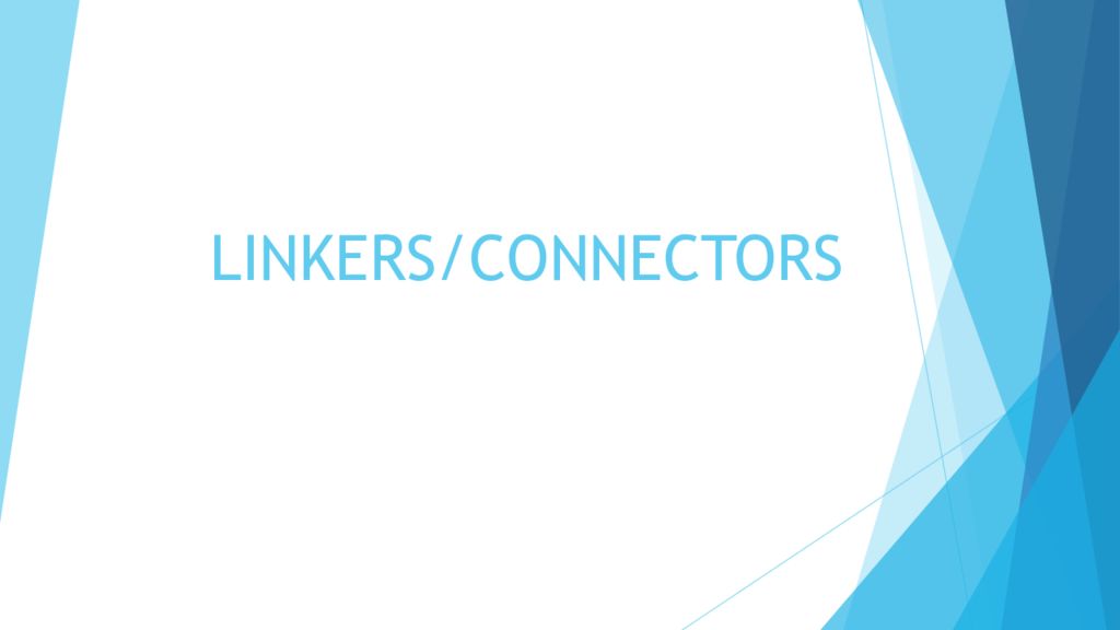 LINKERS/CONNECTORS