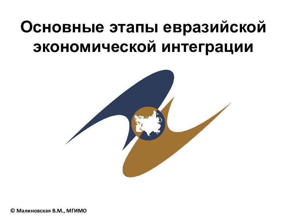 Основные этапы евразийской экономической интеграции