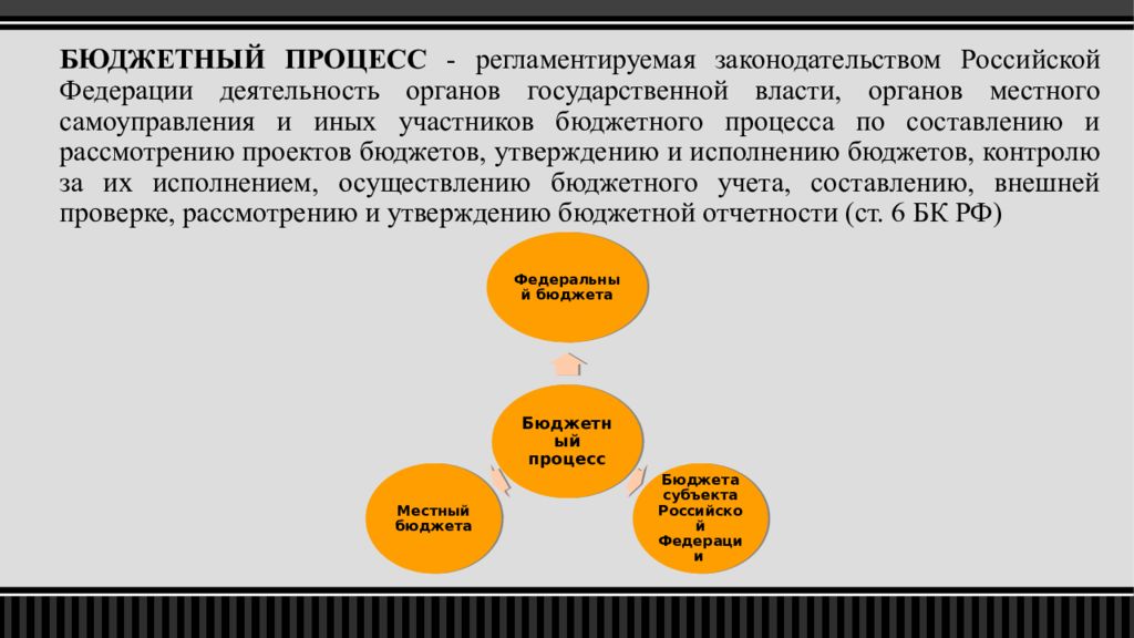 Деятельность органов власти по составлению проекта рассмотрению утверждению и исполнению бюджета