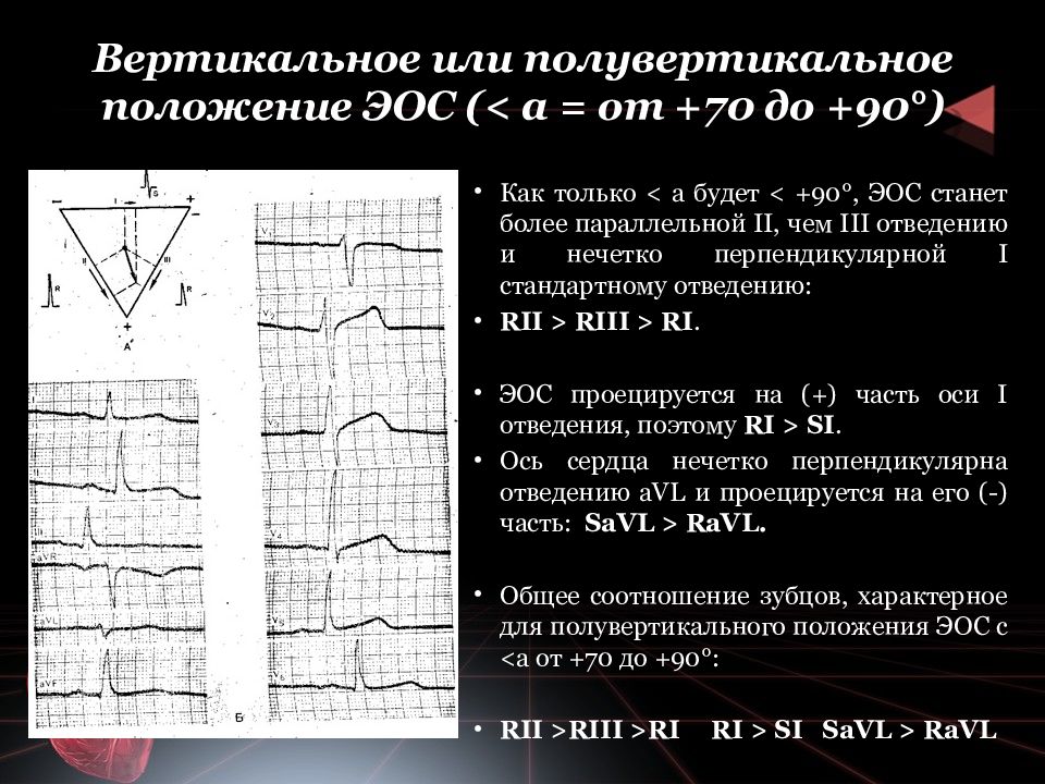 Положение эос