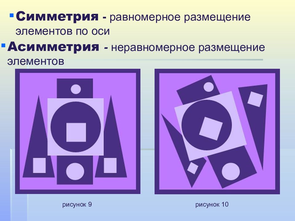 К какому типу композиции относится графическое изображение с фигурой по центру