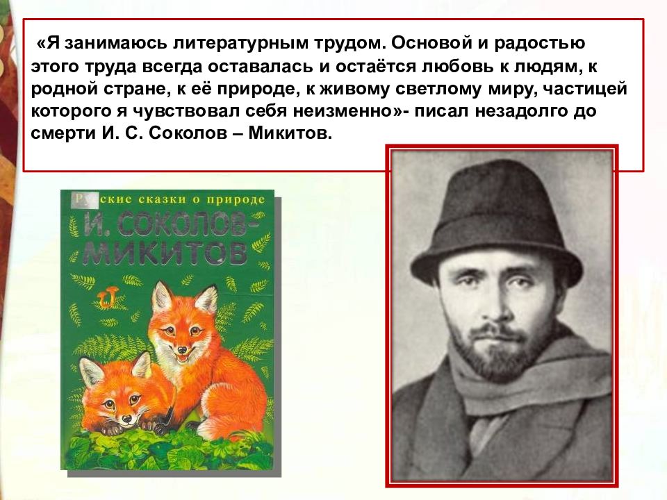 Как представляет свою родину соколов микитов какие факты сообщает прочитайте дополните схему