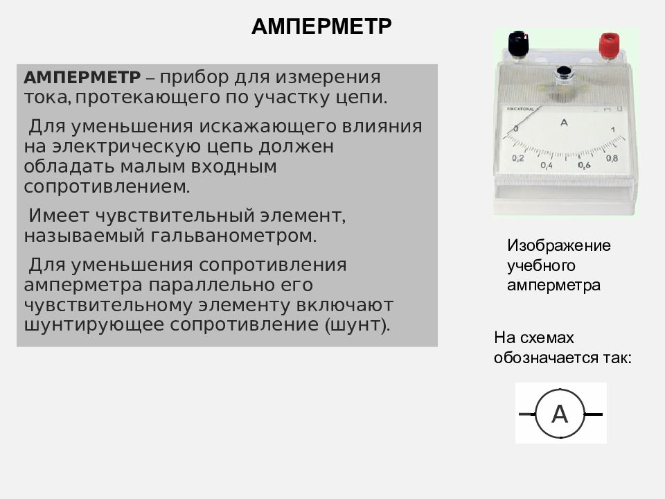 Презентация по электроизмерительным приборам