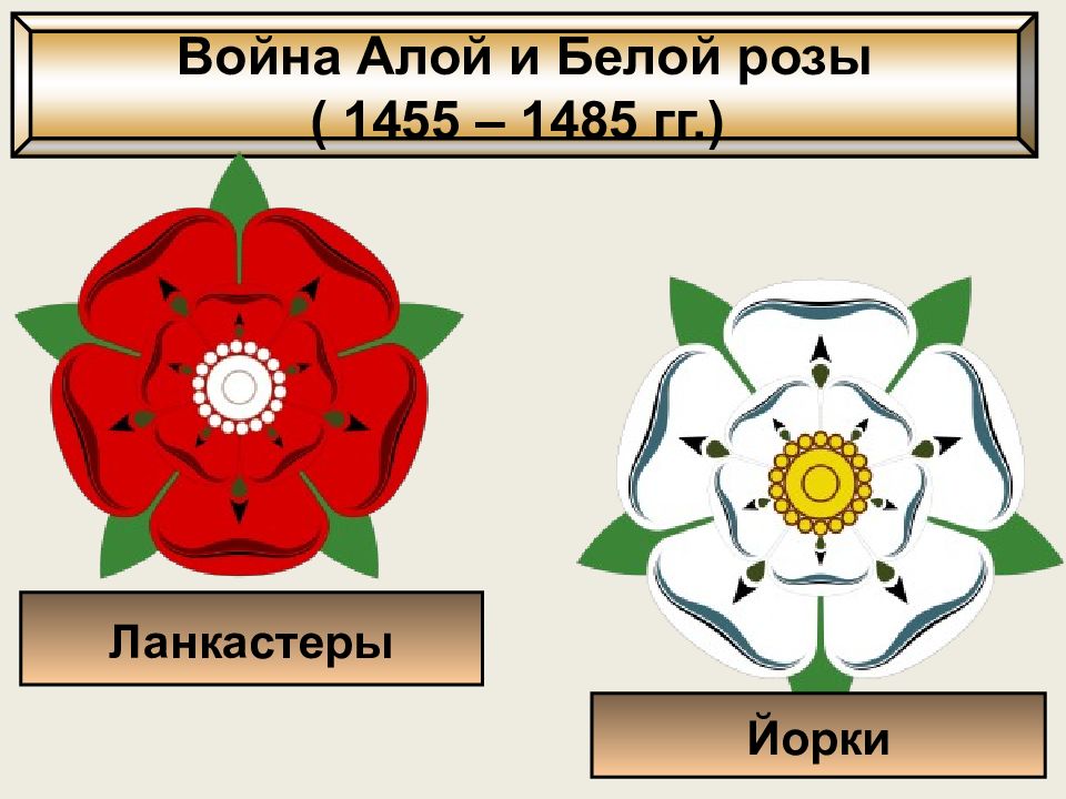 Война алой и белой розы проект 10 класс