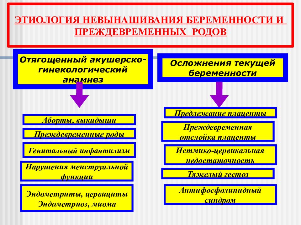 Невынашивание беременности презентация