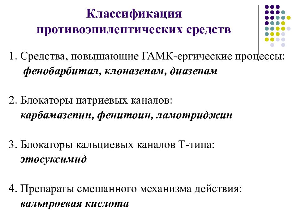 Презентация противосудорожные препараты