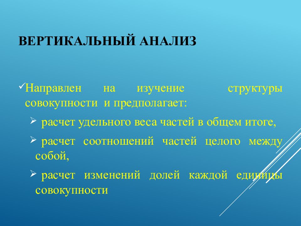 Вертикальный анализ