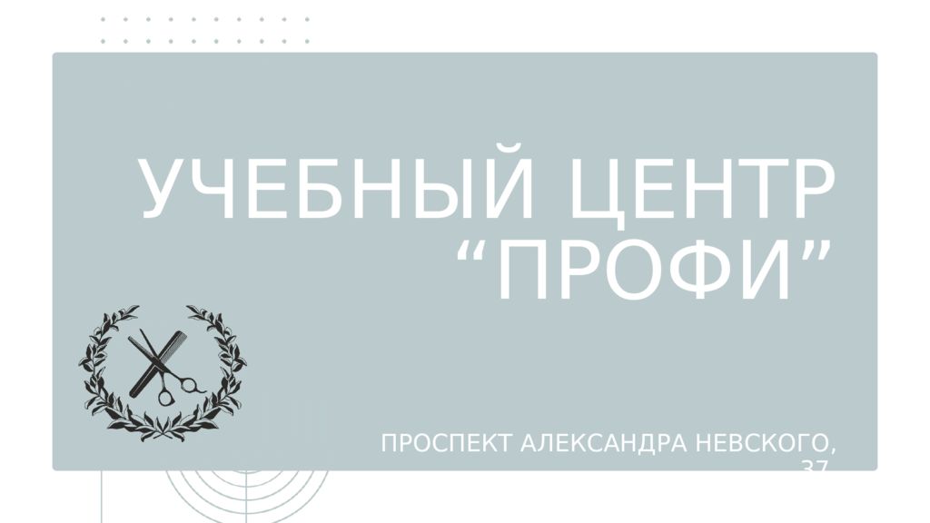 УЧЕБНЫЙ ЦЕНТР “ПРОФИ” ПРОСПЕКТ АЛЕКСАНДРА НЕВСКОГО, 37