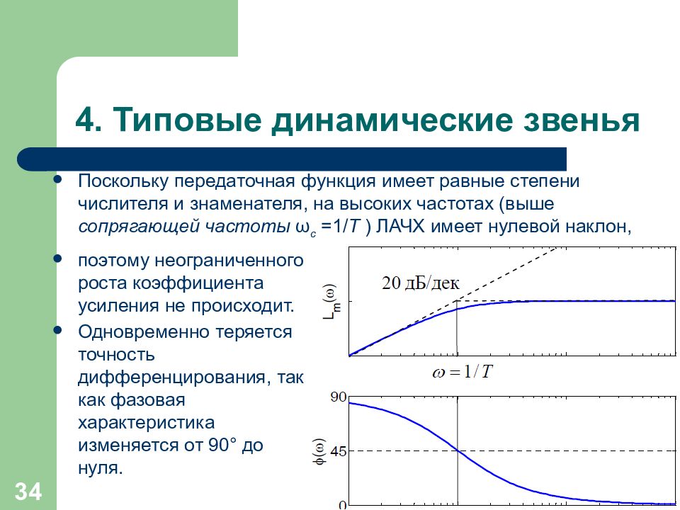 Типовые динамические звенья. Типовые звенья Тау. Теория автоматического управления. Принципы теории автоматического управления.