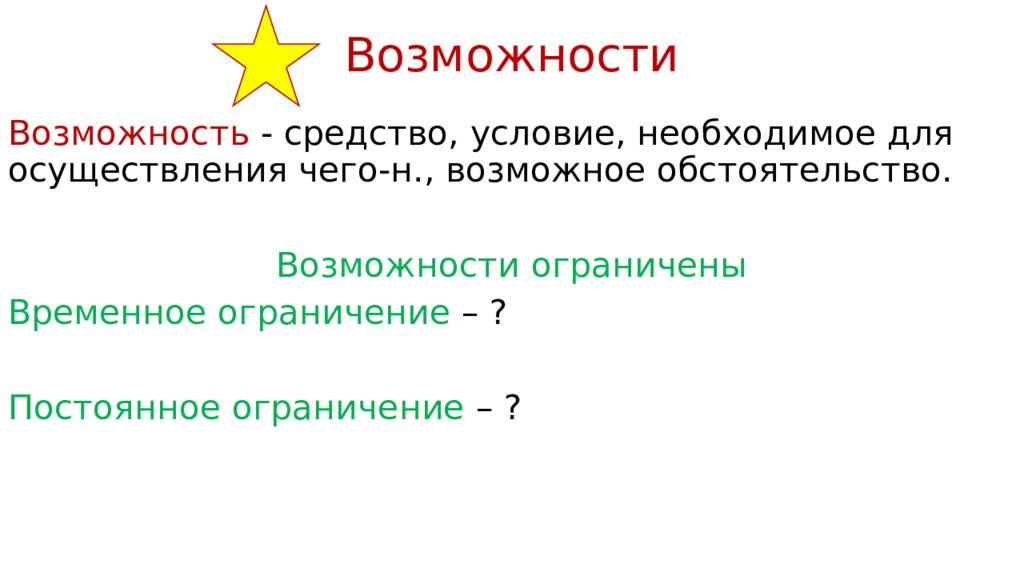 Постоянные ограничения. Когда возможности ограничены. Когда возможности ограничены 6 класс. Когда возможности ограничены таблица.