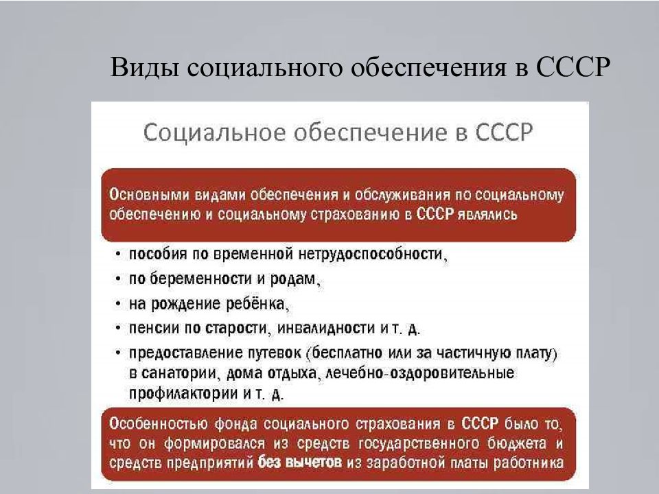 Какими были планы социального обеспечения советского народа