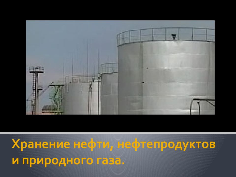 Хранение нефти и газа презентация