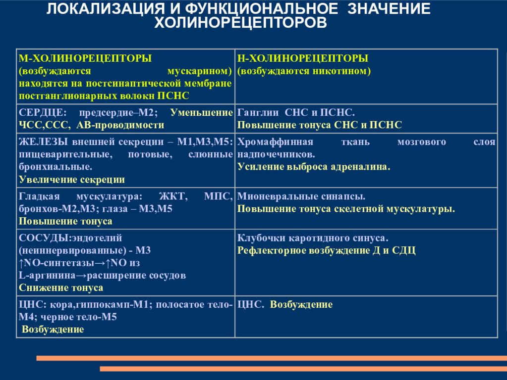 Какое значение н в. Локализация м1 холинорецепторов. М1 холинорецепторы механизм сопряжения. М2 холинорецепторы локализованы. Эффекты активации н холинорецепторов.