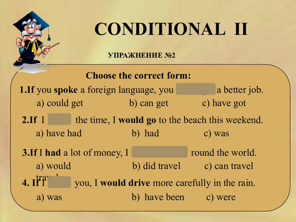 Презентация на тему conditionals 8 класс