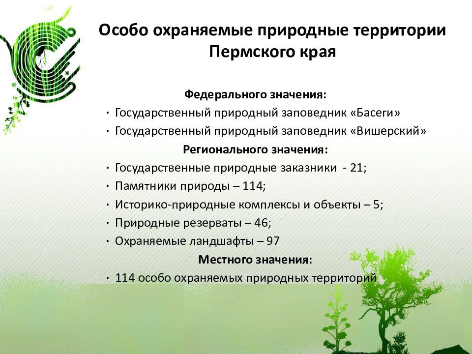 Охраняемые природные территории презентация