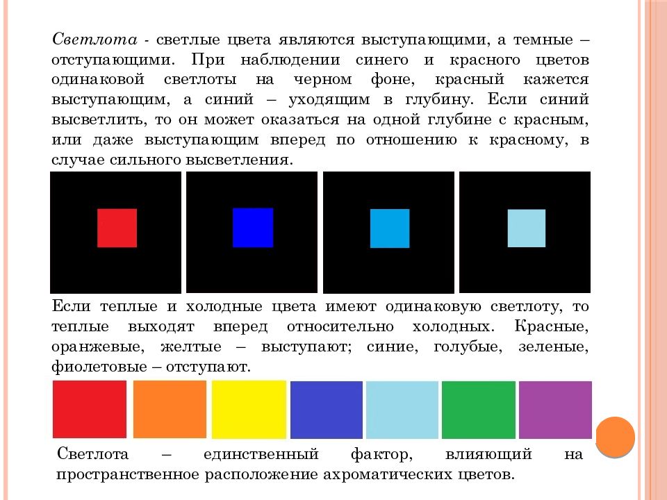 Светлота в рисунке является