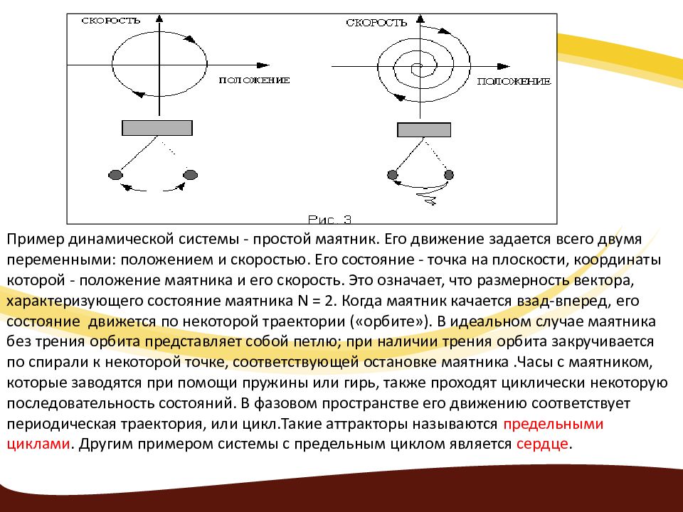 Динамическая система. Динамические системы примеры. Маятниковая система. Пример простых динамических систем. Размерность динамической системы.