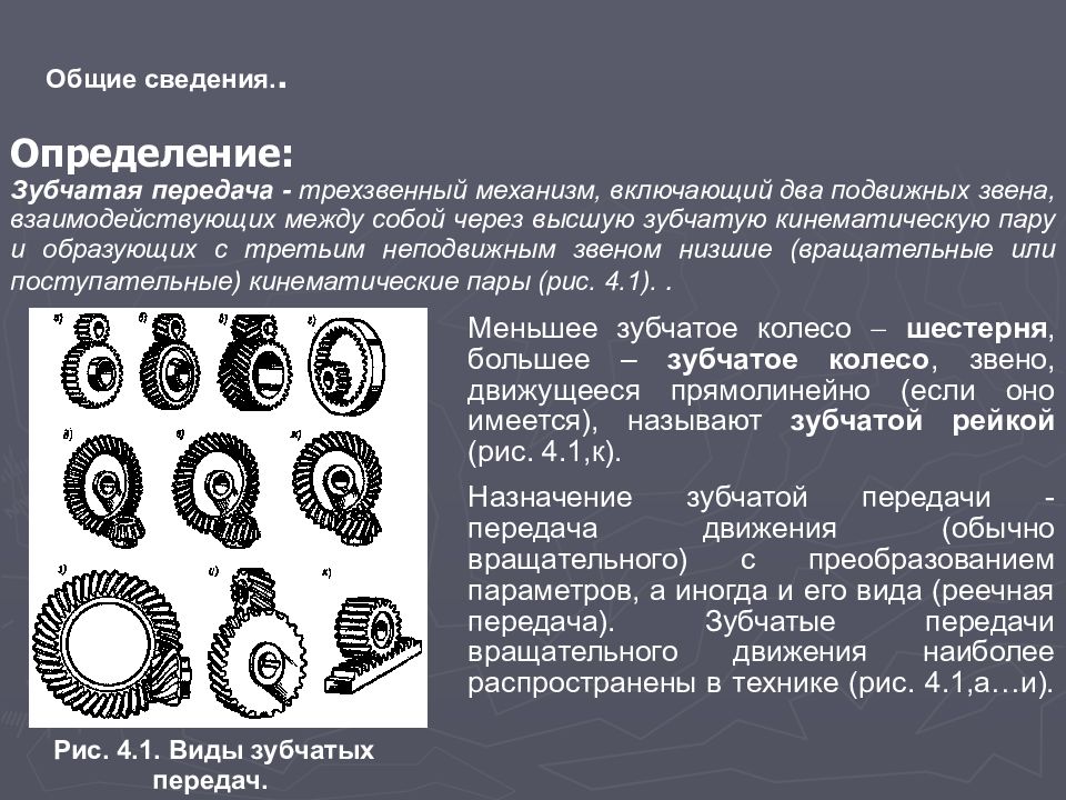 Прямозубые передачи презентация