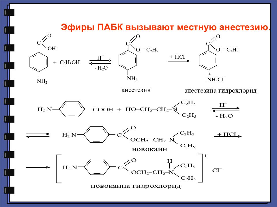 Получение п. Аминобензойная кислота Синтез. Парааминобензойная кислота и ее производные формулы. Реакция парааминобензойной кислоты.