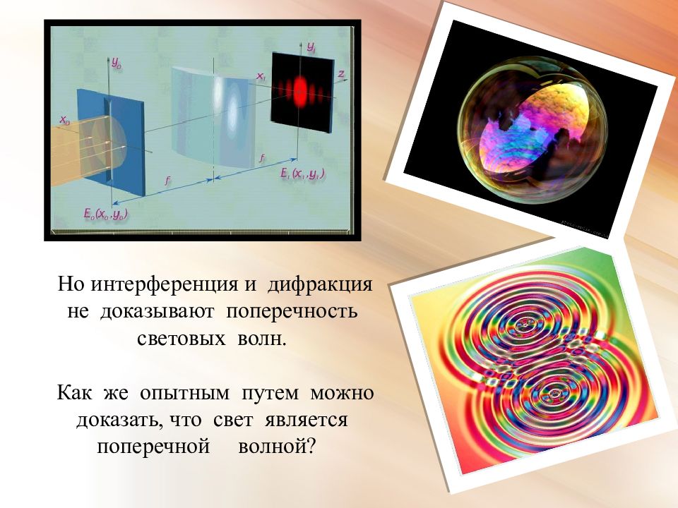 Дифракция и поляризация света презентация