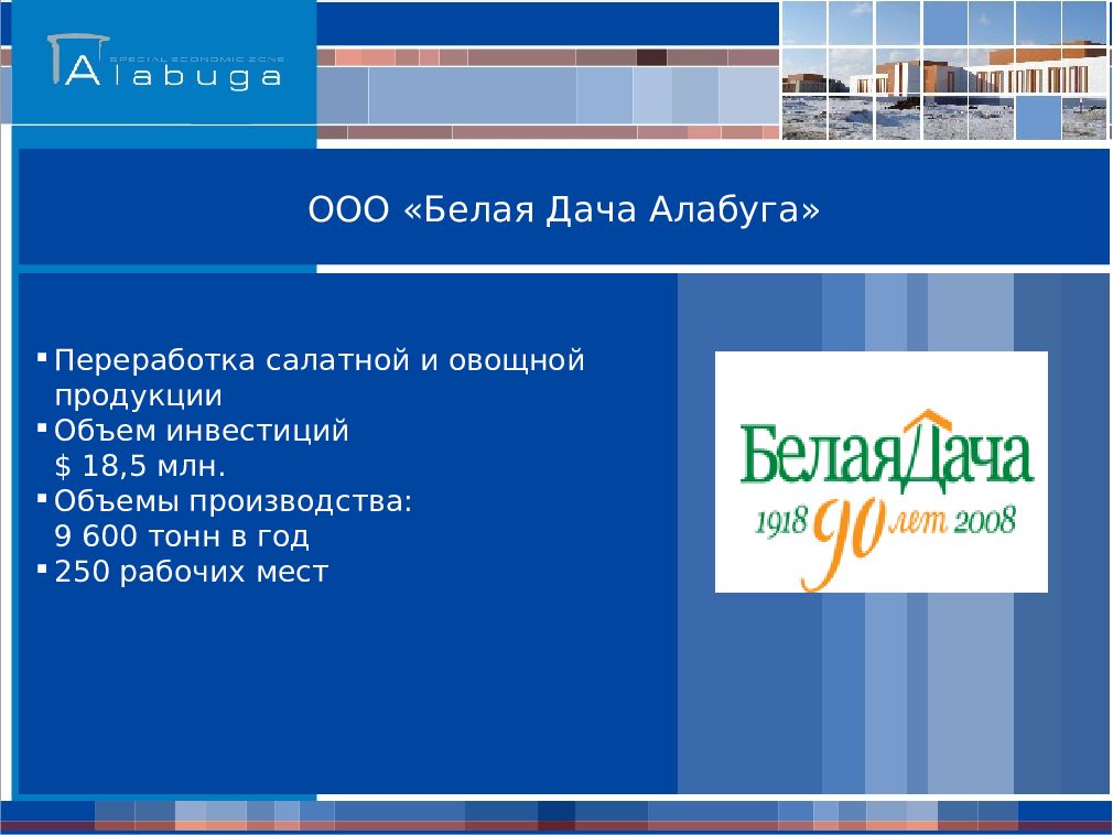 Ооо бела. ООО белая дача. Белая дача Алабуга. ООО Алабуга Девелопмент. Белая дача Алабуга продукция.