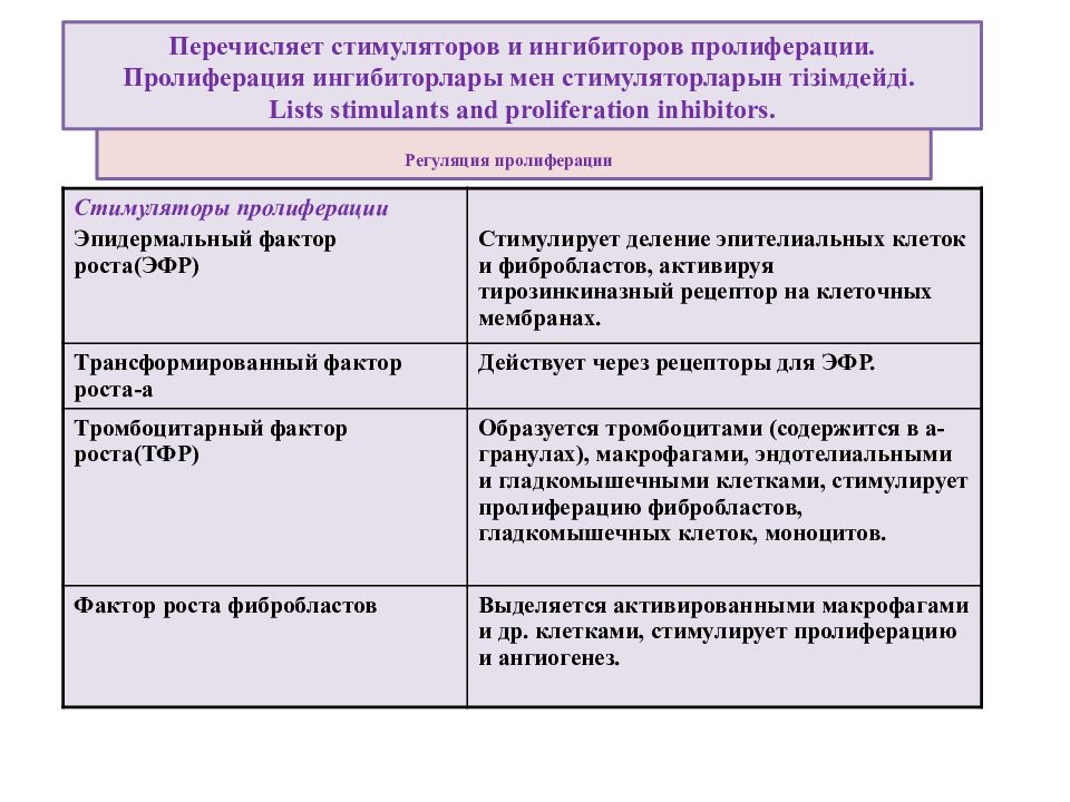 Принцип пролиферации в философию науки ввел. Регуляция процессов пролиферации. Стимуляторы и ингибиторы пролиферации. Стимуляторы и ингибиторы пролиферации при воспалении. Факторы активации пролиферации.