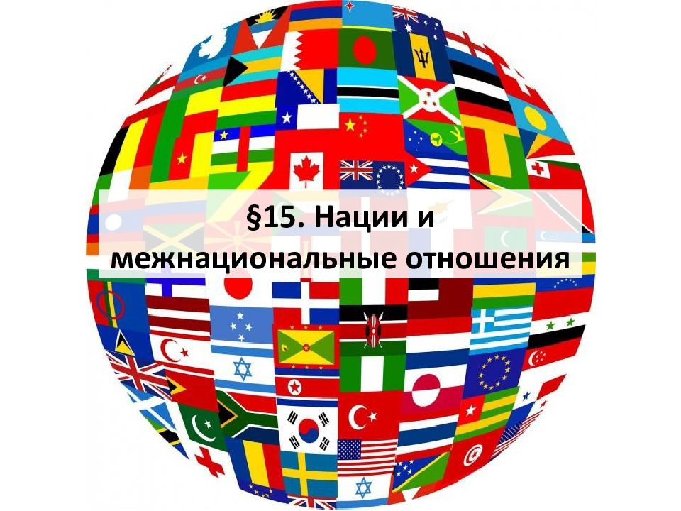 Нации и межнациональные отношения. §15. Нации и межнациональные отношения.