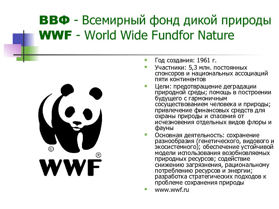 Всемирный фонд дикой природы. Всемирный фонд дикой природы WWF. Всемирный фонд дикой природы участники. Всемирный фонд дикой природы задачи и функции. Сфера деятельности Всемирный фонд охраны дикой природы.