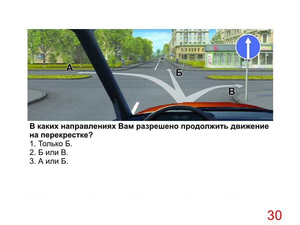 В каком направлении вам разрешено движение. В каких направлениях вам разрешено. Продолжить движение на перекрестке. Можно продолжить движение на перекрестке.