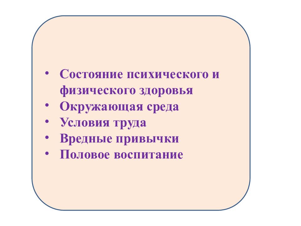 Здоровье родителей и здоровье будущего ребенка проект