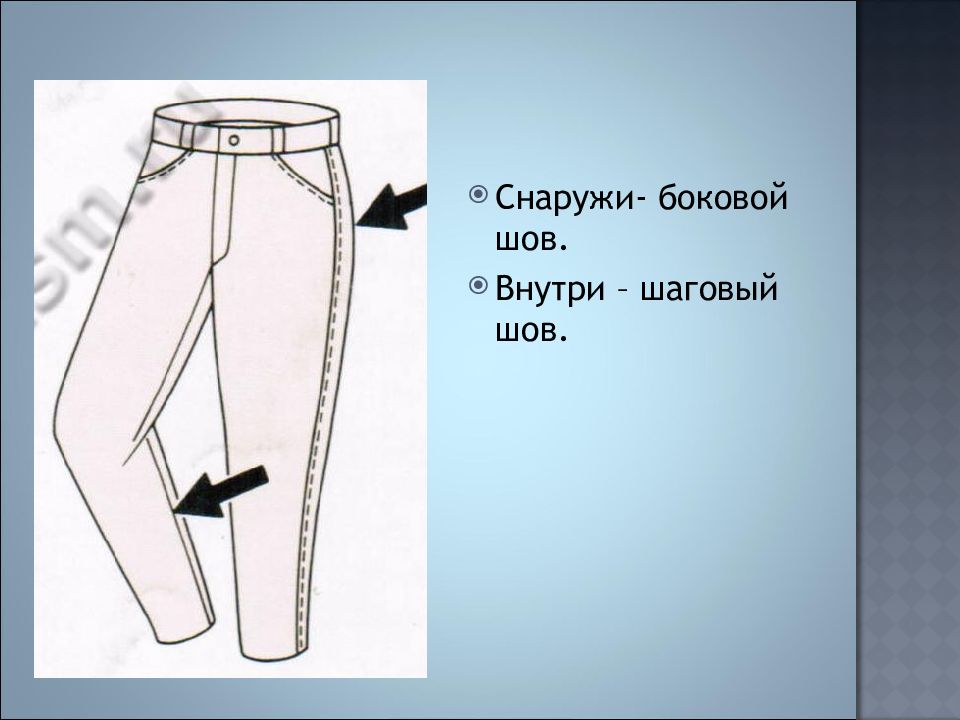 Проект по технологии на тему брюки