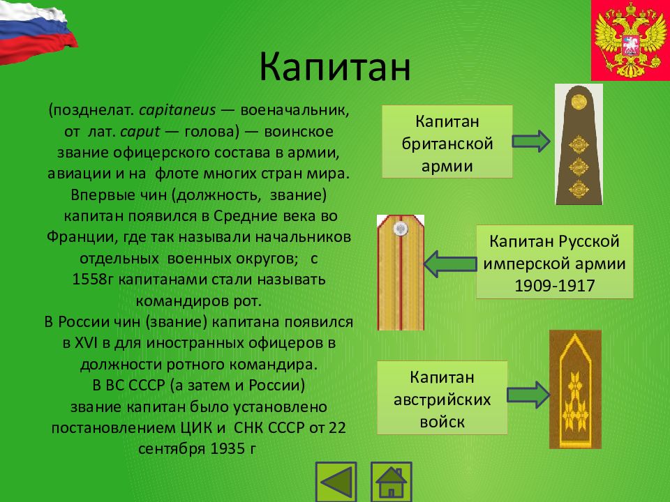 Звание капитан картинки