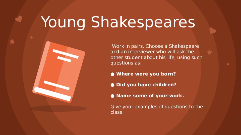 Y oung Shakespeares