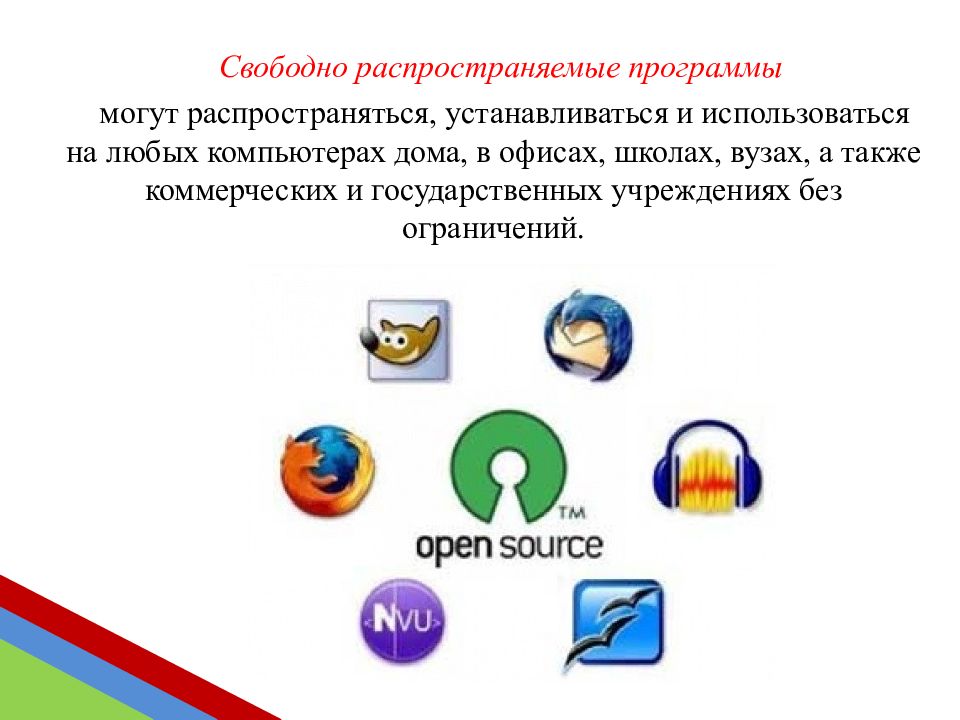 Свободные программы. Свободно распространяемые программы. Свободнорасспространяемые программы. Свободно распространенные программы. Свободно распространяемые программы примеры.