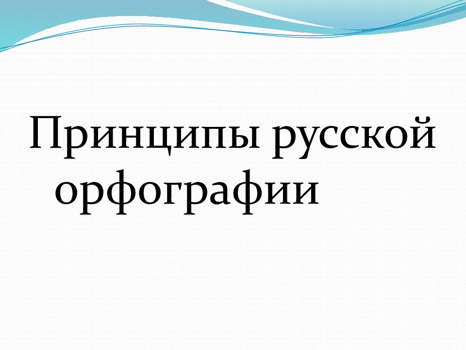 Принципы русской орфографии презентация 10