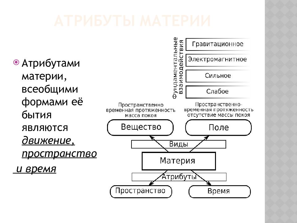 Движение и время атрибуты материи