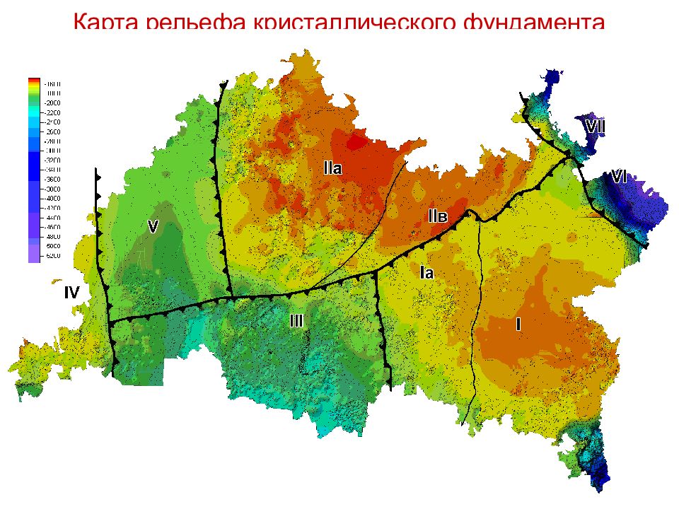 Карта рельефа