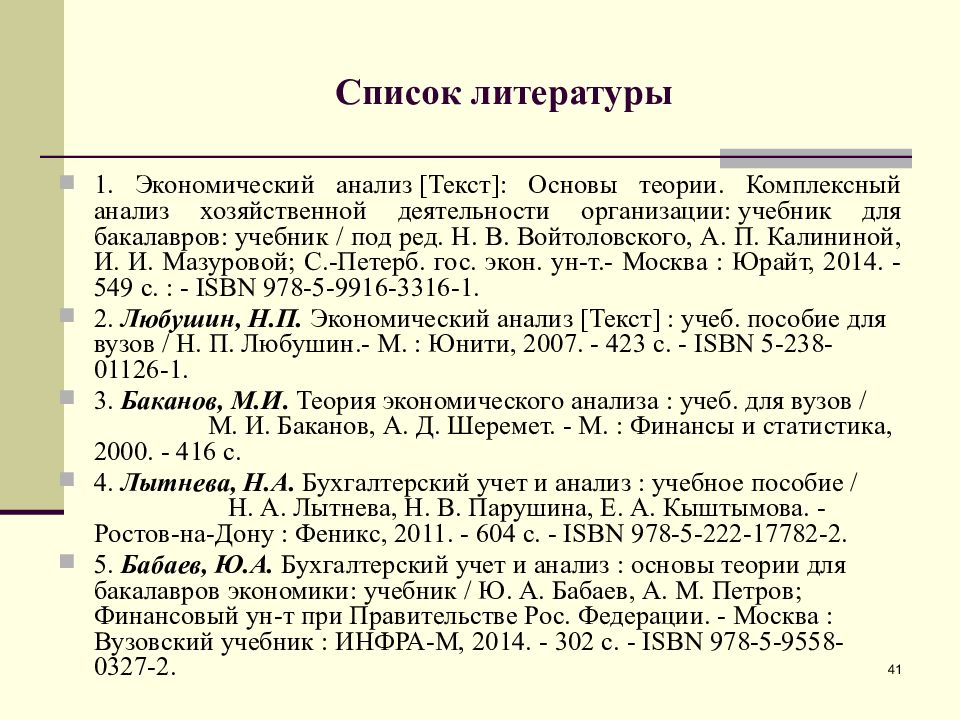 Оформление списка литературы презентация