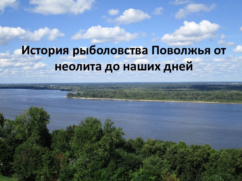 История рыболовства Поволжья от неолита до наших дней