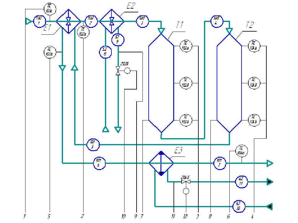 Теплообменник на схеме автоматизации