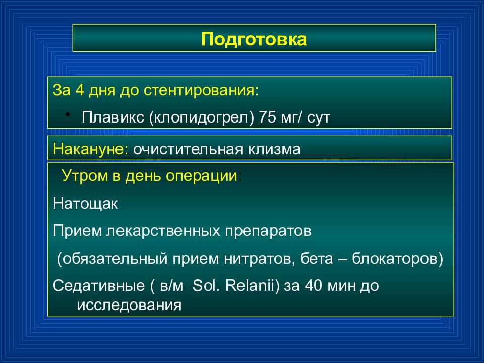 Лекарства при стентировании. Лекарства при стентировании