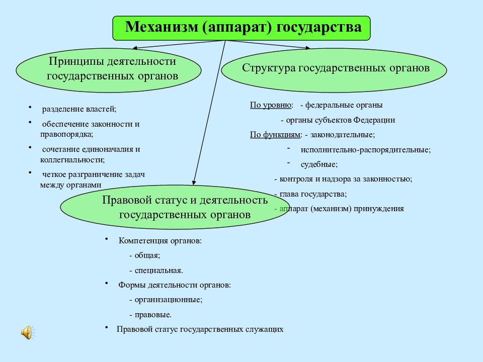 Проект механизм государства