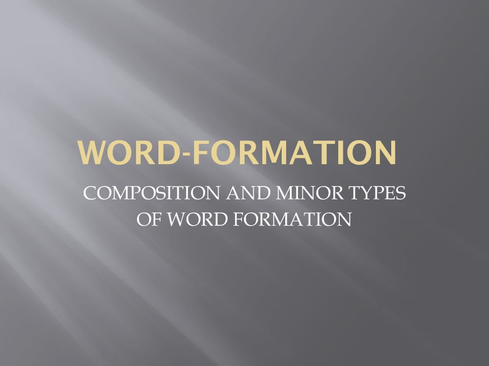 Word-formation