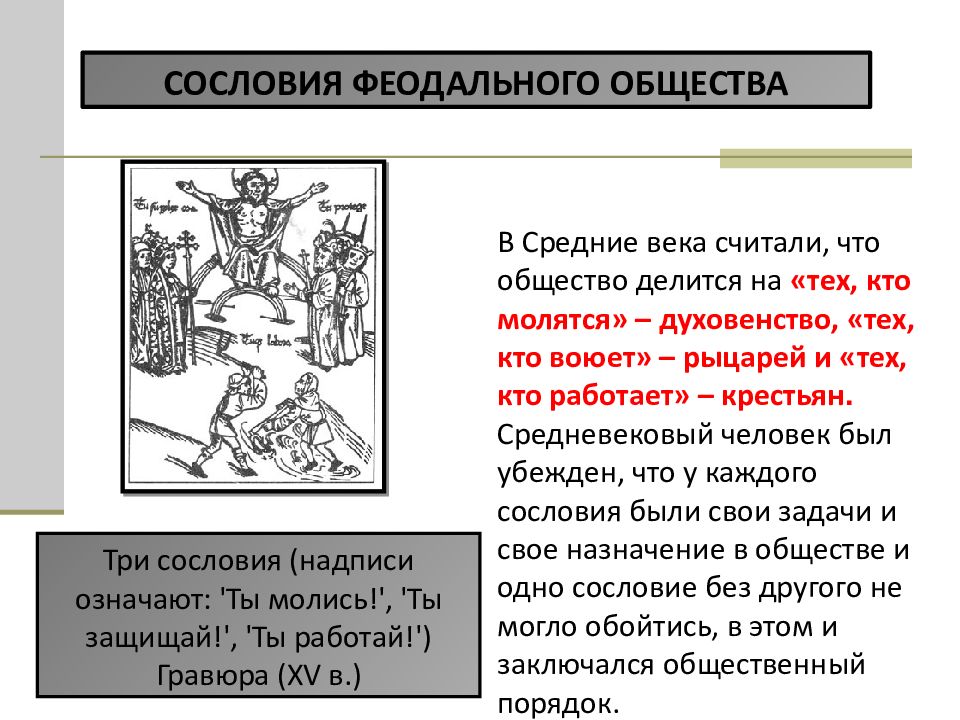 Средневековье 6 класс