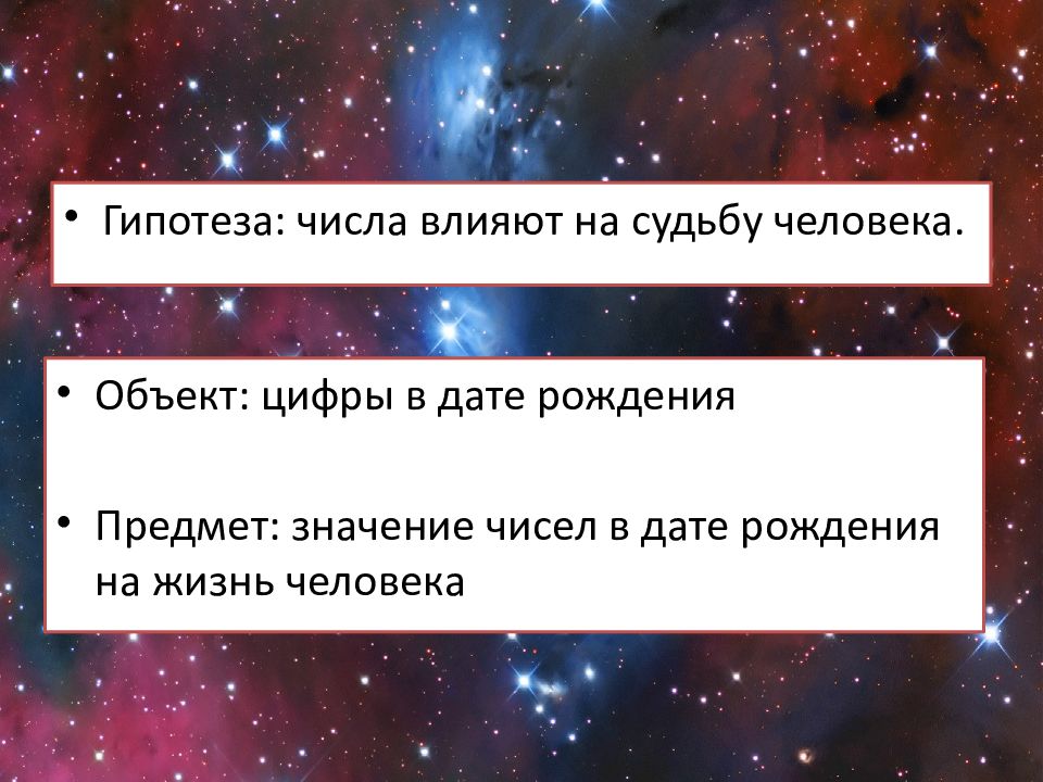 Влияние чисел на судьбу человека.