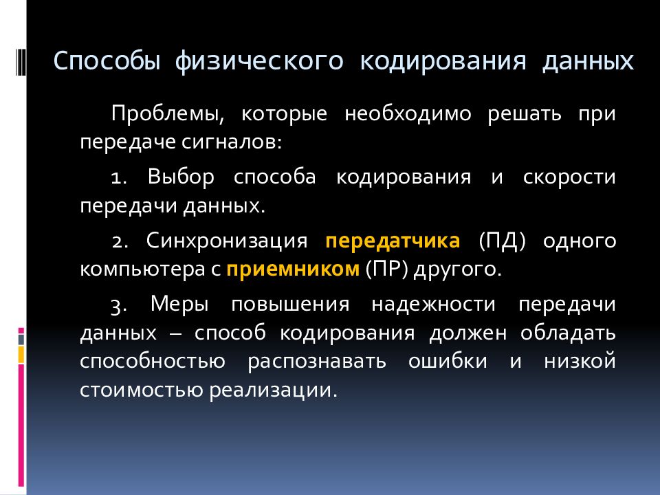 Способы передачи данных. Методы кодирования данных. Методы кодирования данных при передаче данных. Методы физического кодирования. Способы передачи и кодирование информации.