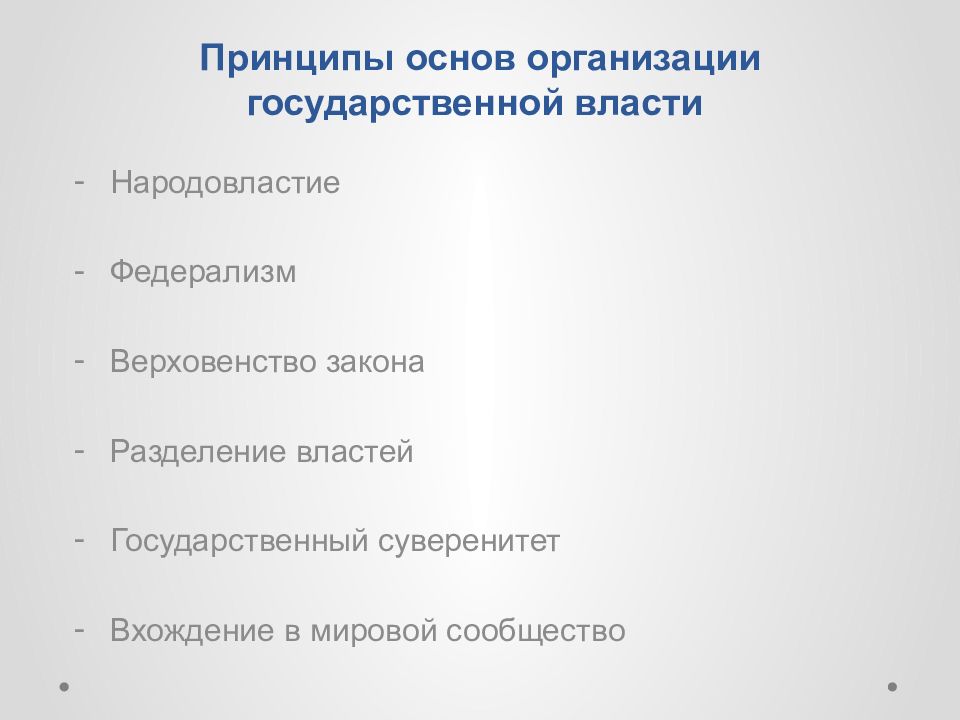 Основы государственного строя презентация