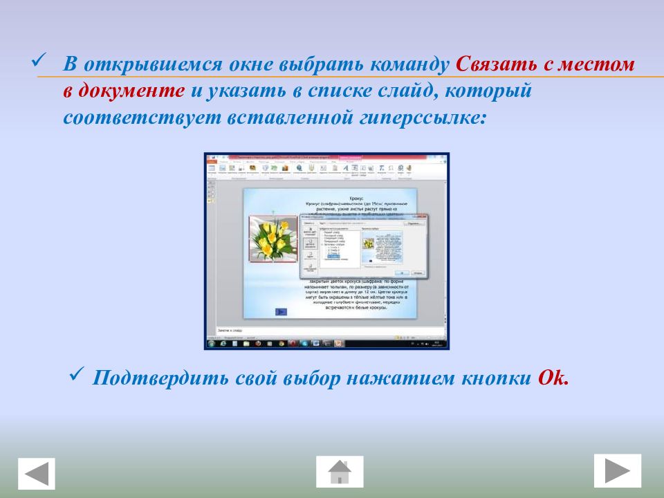 Как поставить управляющие кнопки в презентации