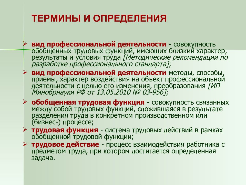 Совокупность обобщенных. Терминология стандарта педагога. Деятельность термин. Вид профессиональной деятельности это совокупность. Стандарт на термины.